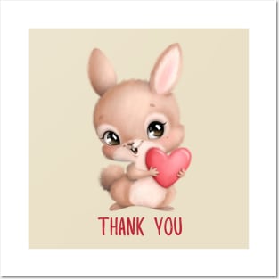 Thank you from squirrel Posters and Art